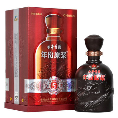 古井贡酒年份原浆古5-45度500ml*6瓶*6箱整箱装白酒【价格图片品牌报价 .